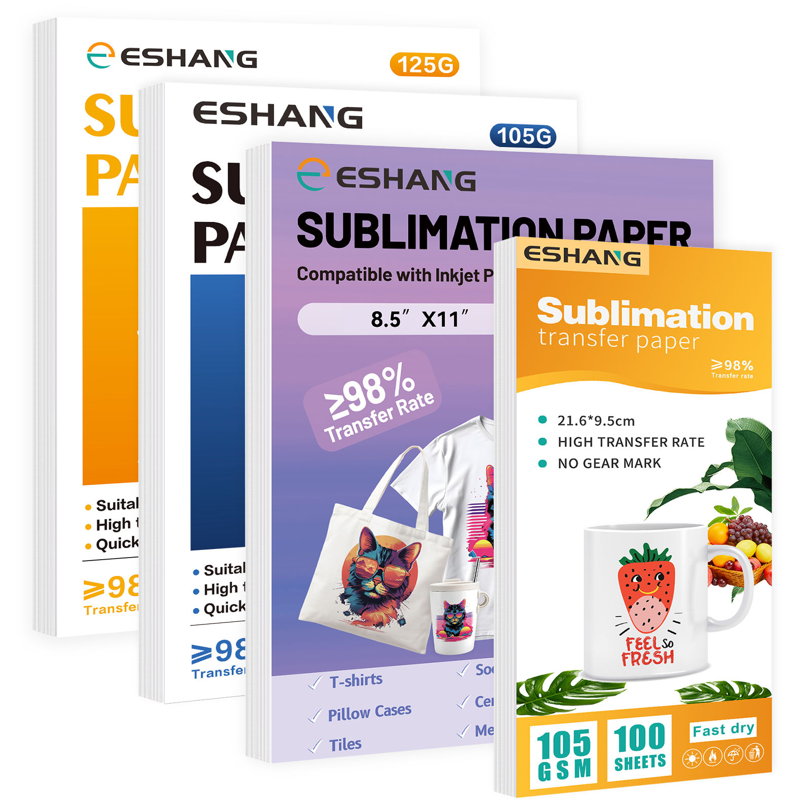 White Toner Transfer Paper - A4/Letter Size Sublimation Paper for Inkjet