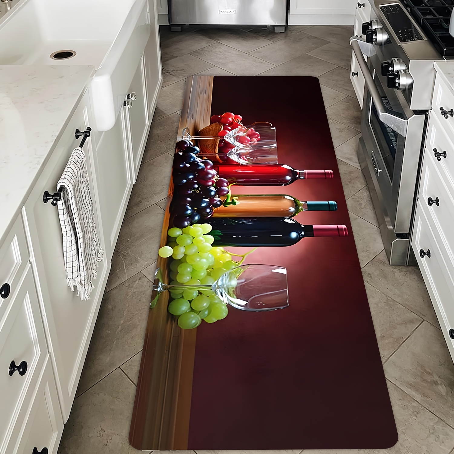 Wine Grape Print Long Runner R - Commercial Printing Supplies Usa avaliação e preço