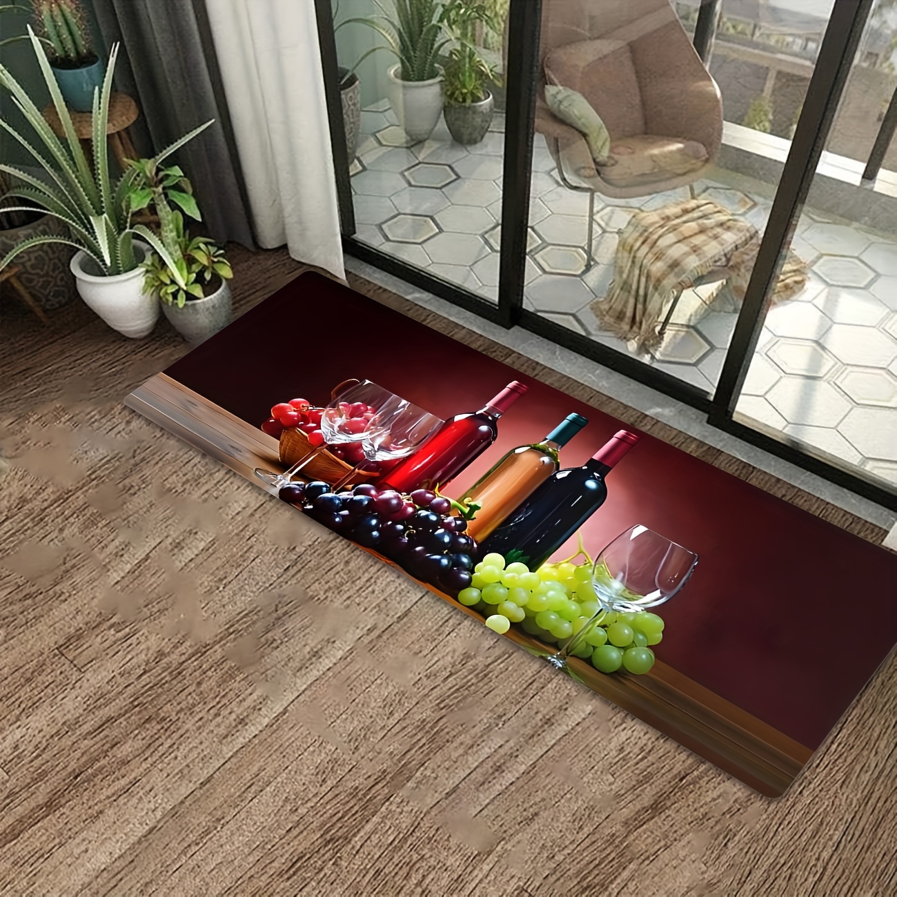 Wine Grape Print Long Runner R - Commercial Printing Supplies Usa avaliação e preço