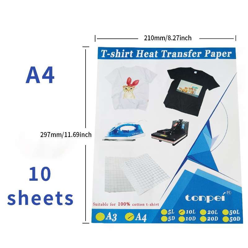 10 Sheets Inkjet Heat Transfer - White Toner Transfer Paper avaliação e preço