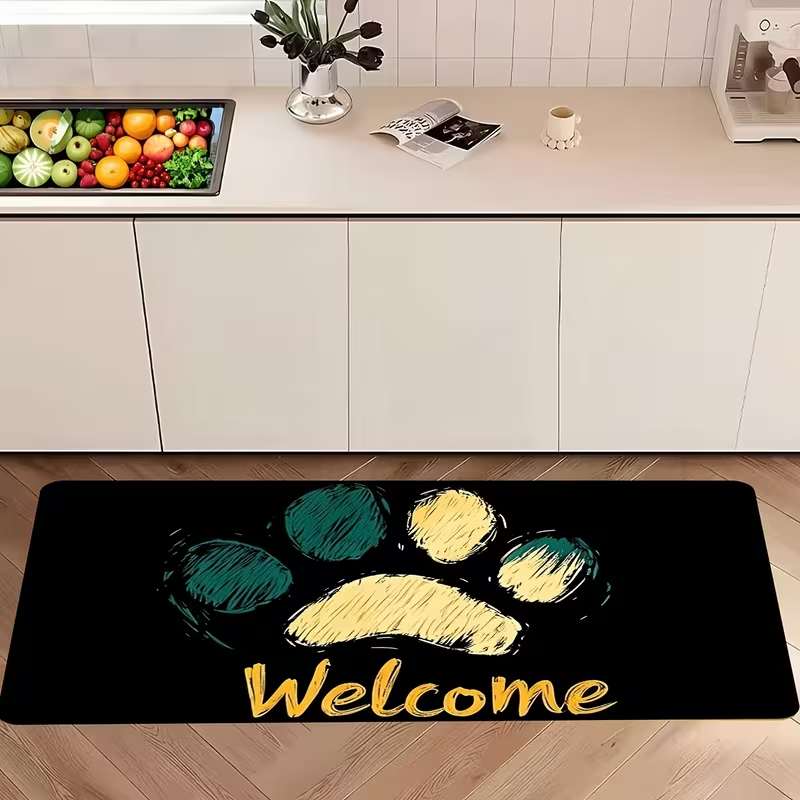 Cute Color Paw Print Welcome L - Hall Commercial Printing avaliação e preço