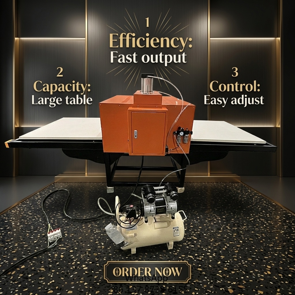 Automatic Pneumatic Double Sta - Commercial Printing Machine For Shirts avaliação e preço
