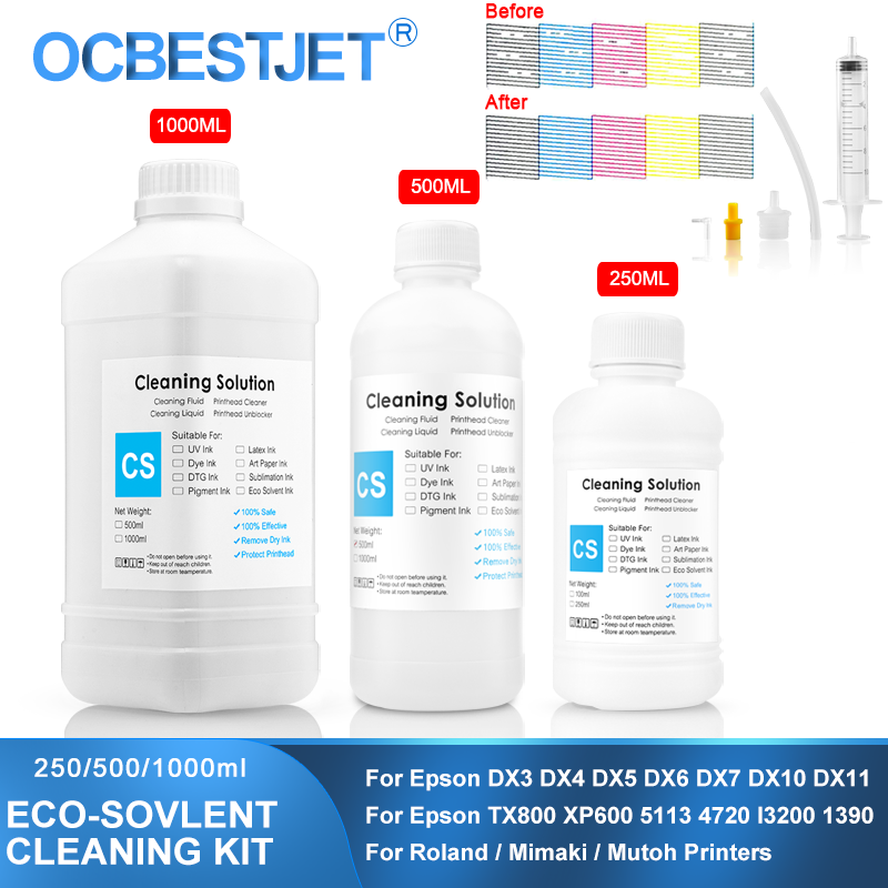 Eco-Solvent Ink Cleaning Solut - Print Head Cleaning Kit avaliação e preço