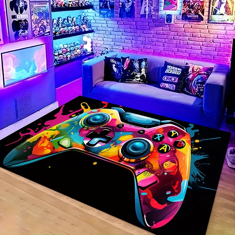 Gamepad Pattern Carpet Lock Ed - Hall Commercial Printing avaliação e preço