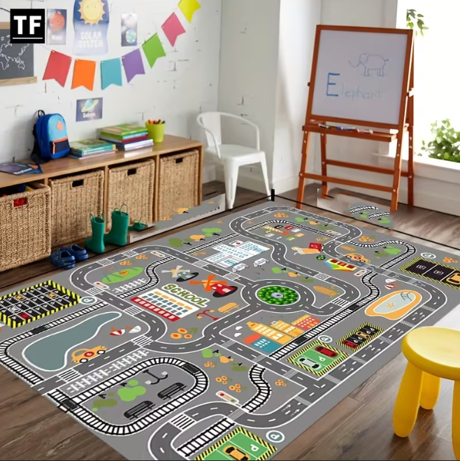 Colorful Road Polyester Carpet - Commercial Printing Supplies Usa avaliação e preço
