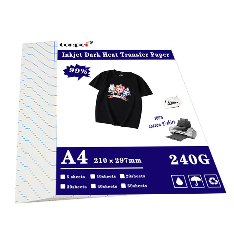 A3 A4 Iron On T Shirt Heat Tra - White Toner Transfer Paper avaliação e preço