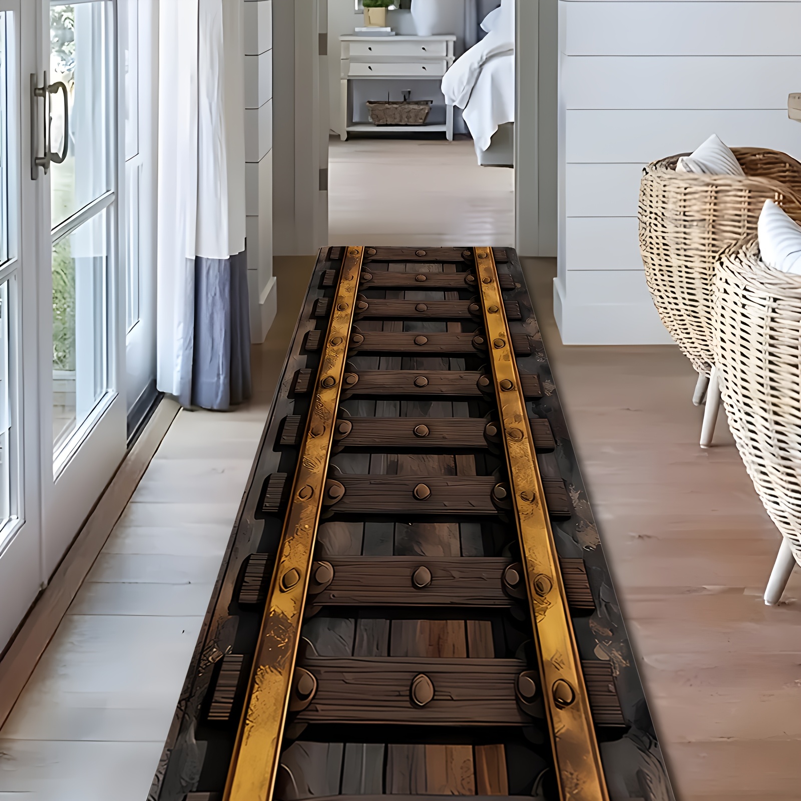 Vintage Train Track Print Long - Commercial Printing Supplies Usa avaliação e preço