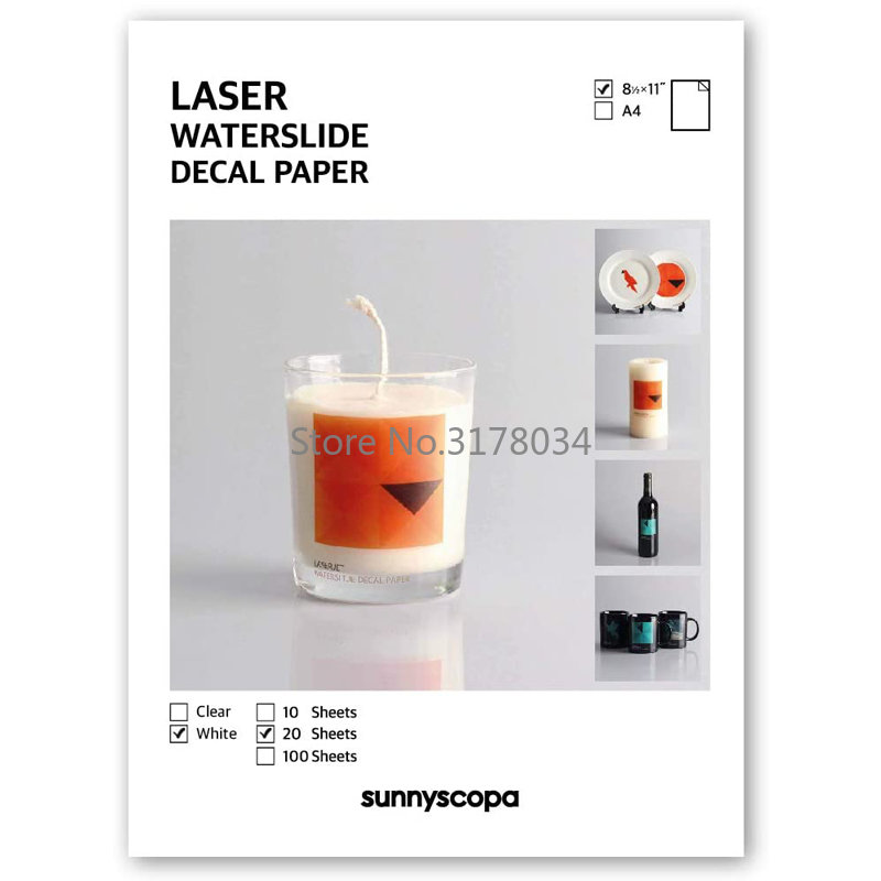 20 Sheets A4 White color Laser - White Toner Transfer Paper avaliação e preço