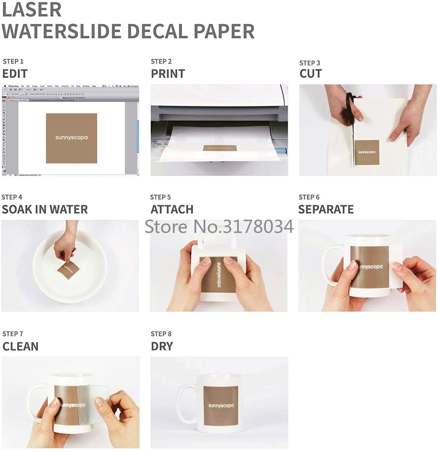 20 Sheets A4 White color Laser - White Toner Transfer Paper avaliação e preço