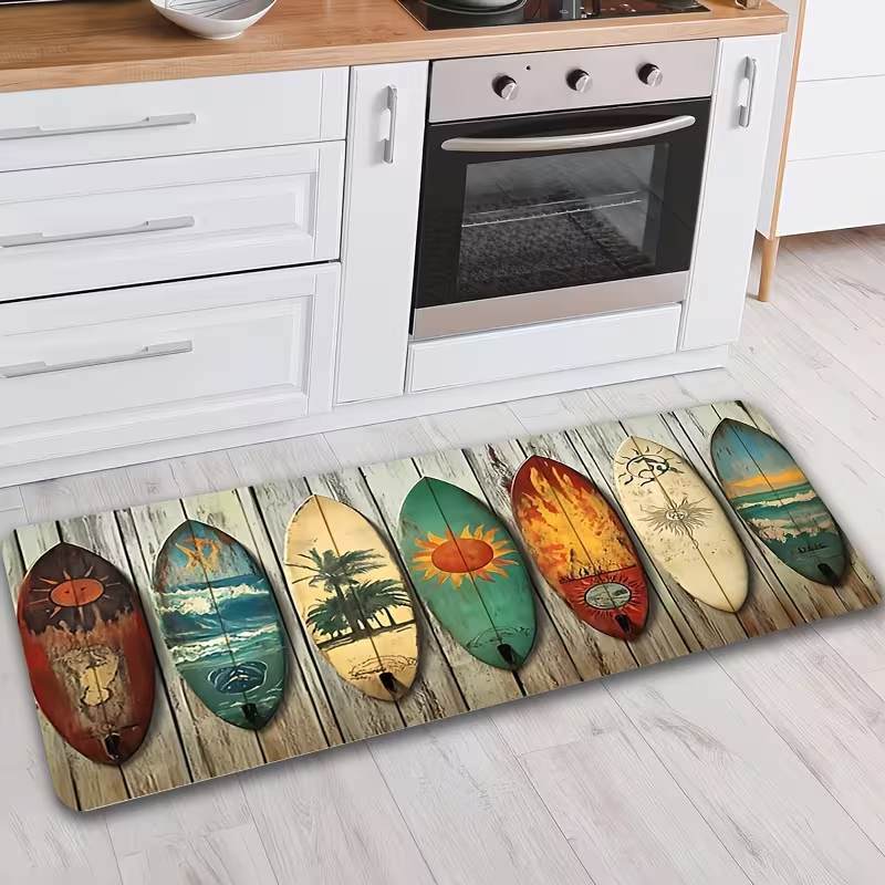 Vintage Surfboard Wooden Plank - Hall Commercial Printing avaliação e preço