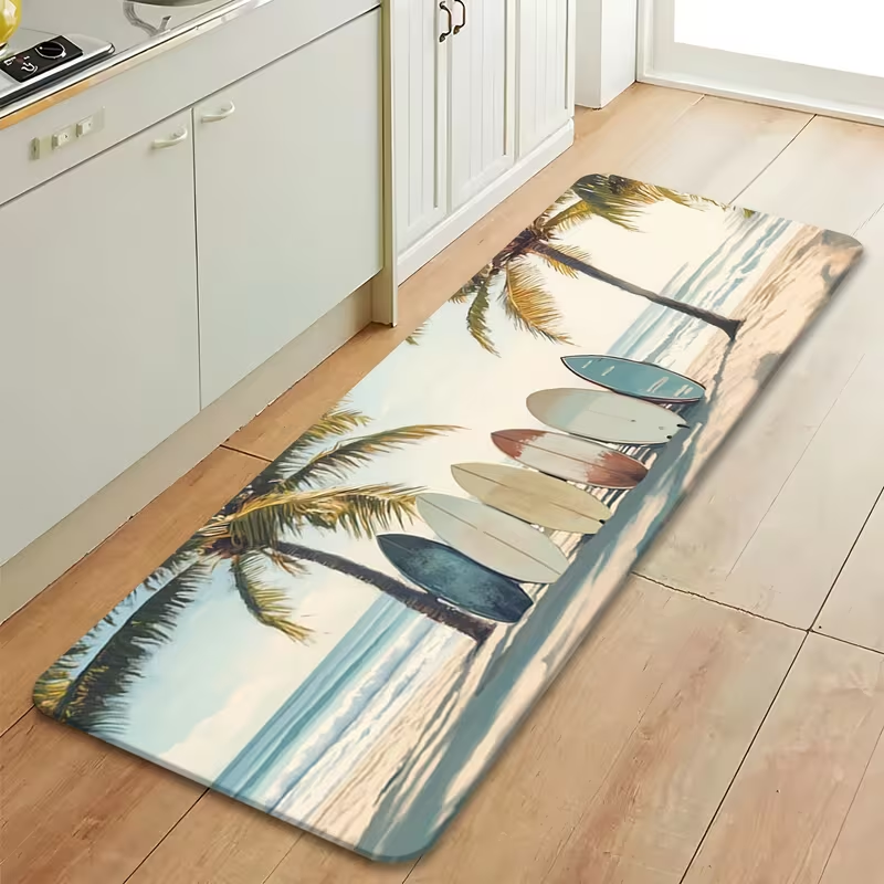 Vintage Surfboard Wooden Plank - Hall Commercial Printing avaliação e preço